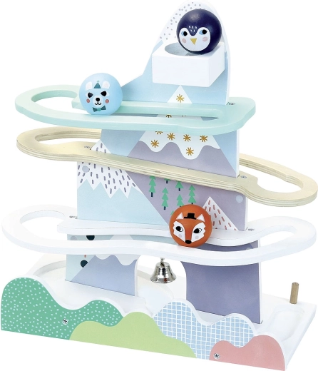 Vilac Wooden Marble Roller Coaster Island