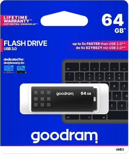 chiavetta USB GOODRAM UME3 64 GB USB 3.0 nera