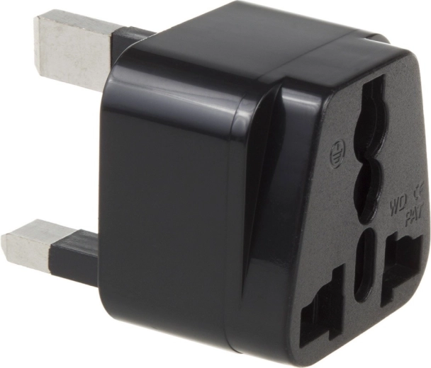 Travel Adapter EU to UK Maclean MCE154 Black