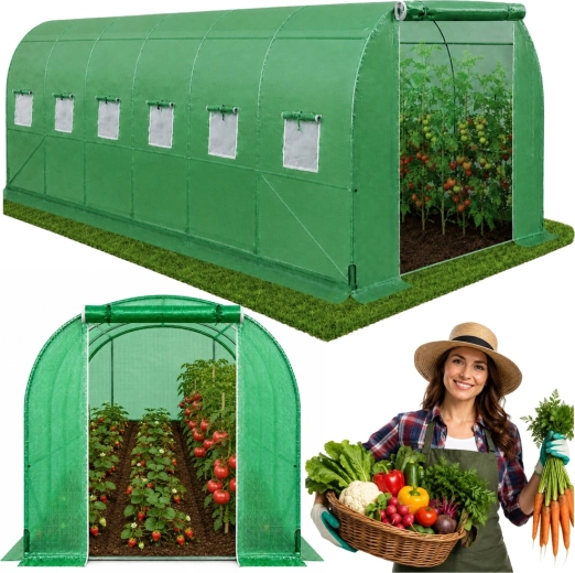 Garden polytunnel PRO 10 × 3 × 2 m (30 m²) with UV12, 25 mm steel frame