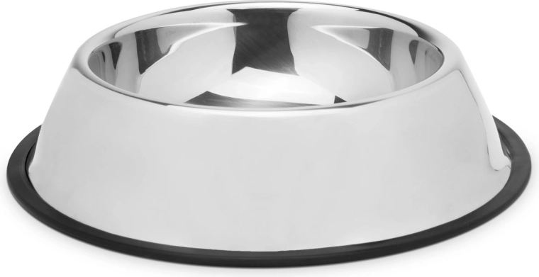 Ciotola in acciaio inox per cani 15 cm cromata