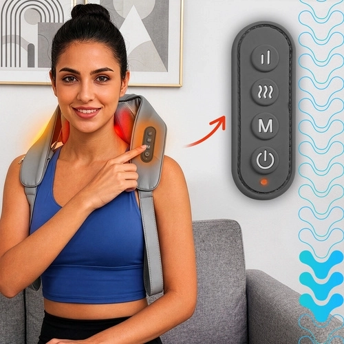 Deep shiatsu massage with heat