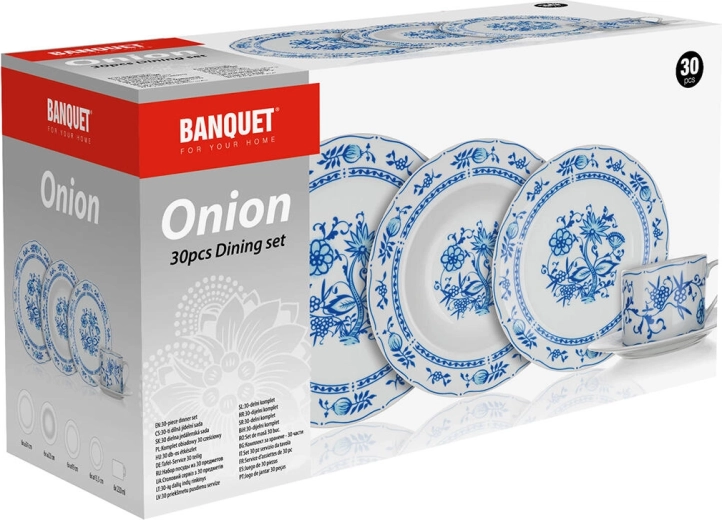 Komplet 30-delt sæt til 6 personer