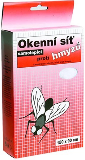 Selvklæbende vinduesnet mod insekter 150 × 180 cm, glasfiber