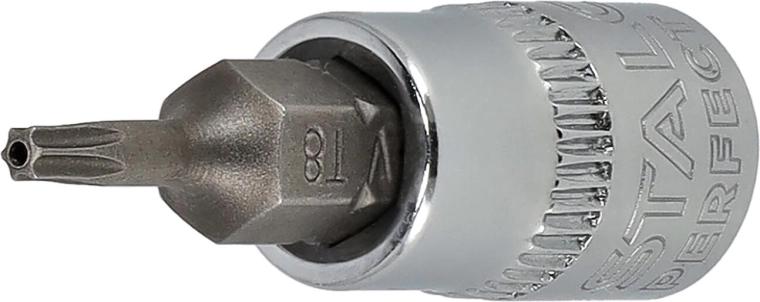 1/4" Stecknuss mit Bit HEX 6 mm Stalco
