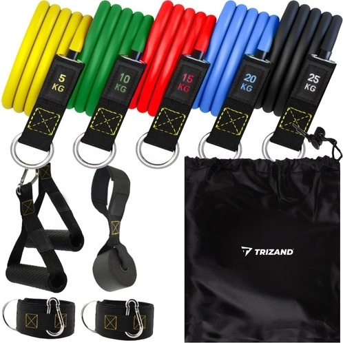 TRIZAND Resistance Band Set with Accessories, 11 Pieces