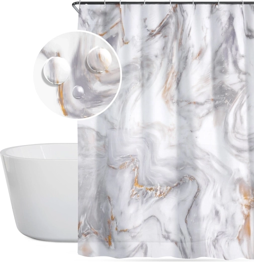 Surface déperlante pour une salle de bain au sec