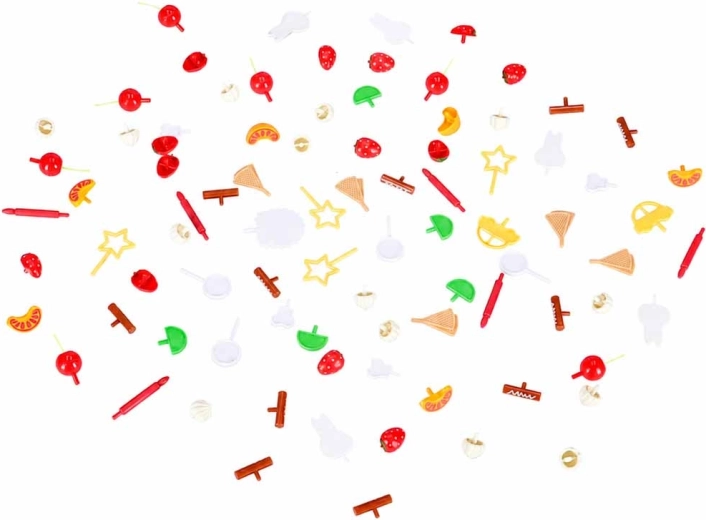 117 pezzi e tante decorazioni – una pasticceria in cameretta