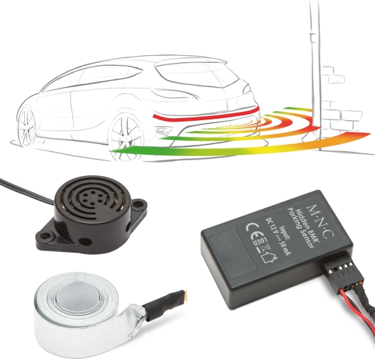 Hidden electromagnetic parking sensor with 220 cm strip