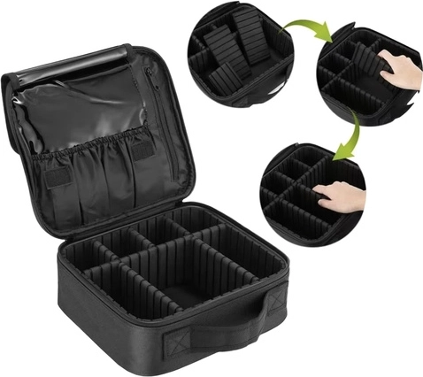 Clear organization with adjustable dividers