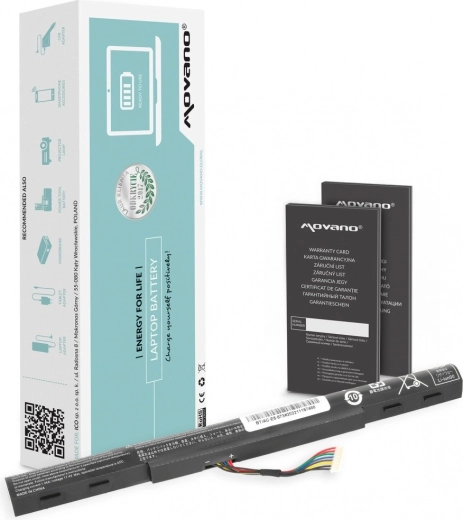 Batteria Movano per notebook Acer Aspire E5-573G e TravelMate P277-M (AL15A32) 1800 mAh 27 Wh