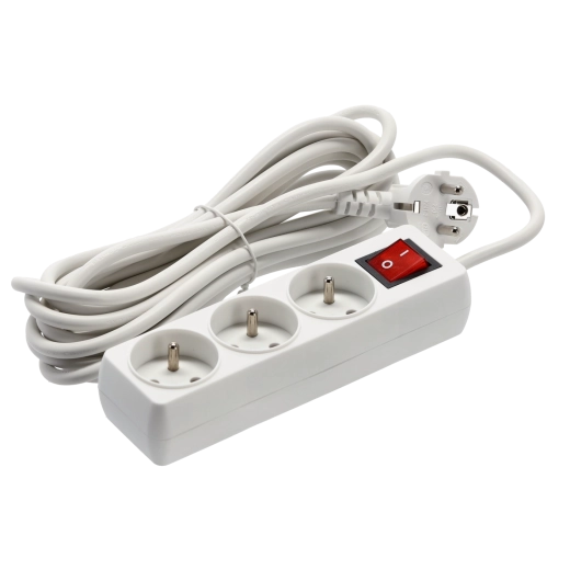 Tre prese Schuko con messa a terra