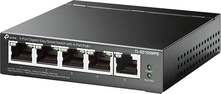 TP-Link TL-SG105MPE switch Gigabit PoE+ smart a 5 porte