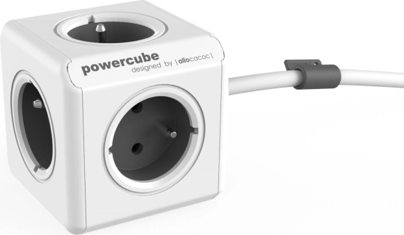 PowerCube Extended Power Strip 1.5 m, Grey