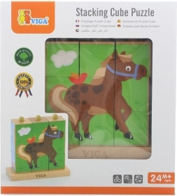 VIGA slide-on blocks – farm animals (9 blocks)