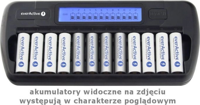 EverActive Processor Charger for 12 AA/AAA Batteries