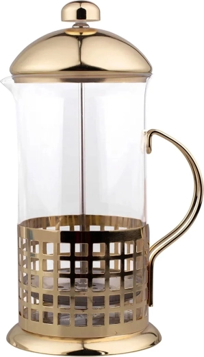 Infusion pitcher (French press) 1000 ml with a gold metal filter