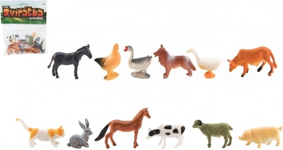 Mini Farm Animals Plastic Set