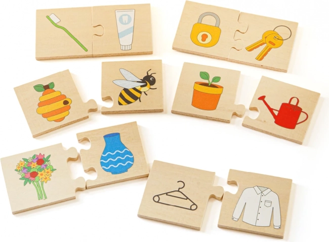 Educational matching puzzle ‘What Belongs Together’ BIGJIGS TOYS