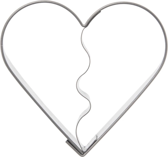 Tagliabiscotti Orion in acciaio inox a forma di cuore 5,5 cm