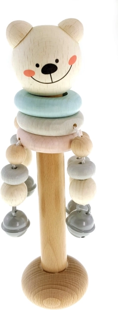 Hess teddy rattle with jingle bells