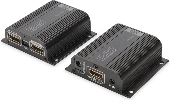 HDMI-Extender über Netzwerkkabel bis 50 m, 1080p 60 Hz, EDID, HDMI Loop Out, IR, PoC