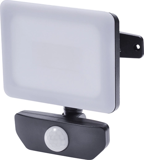 Solight LED floodlight Quick with motion sensor 10 W, 850 lm, 4000 K, IP44, black