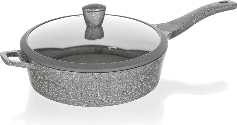 Glass lid with safe knob