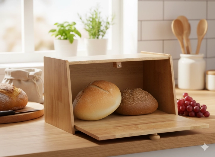 Practical front door with round handle