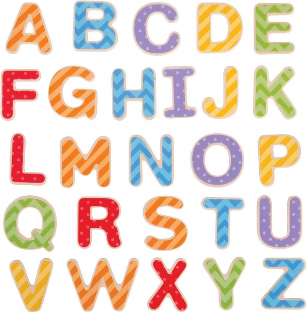 Magnetic Wooden Colorful Alphabet