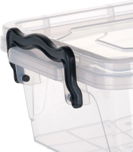Sealing lid with secure clips
