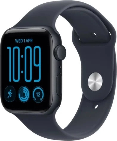 Apple Watch SE 3 GPS 40 mm z aluminiową kopertą w kolorze północy i granatowym paskiem sportowym M/L