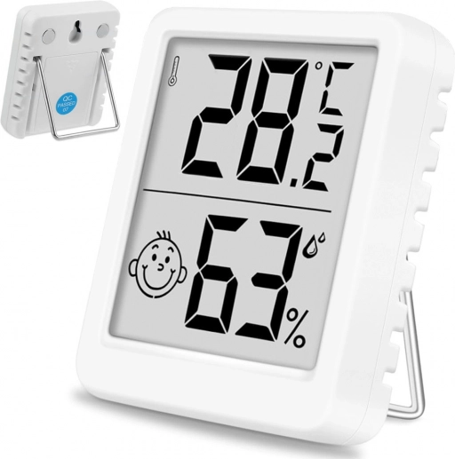 mini digital thermometer and hygrometer with LCD display and magnet