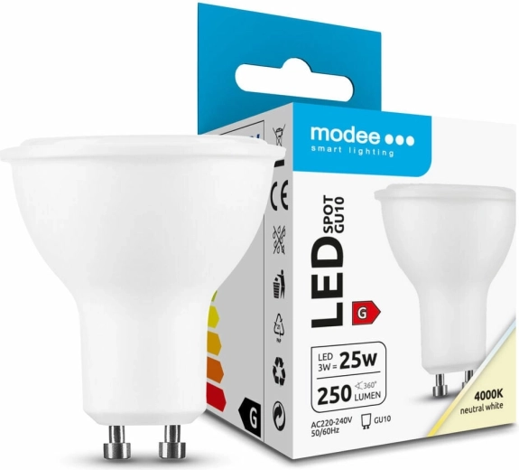 Ampoule spot LED Modee GU10 3 W blanc neutre