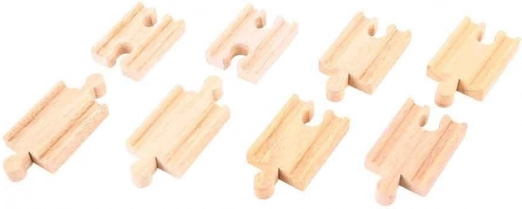 Wooden Track Connectors 7 cm (8 pcs) BIGJIGS RAIL