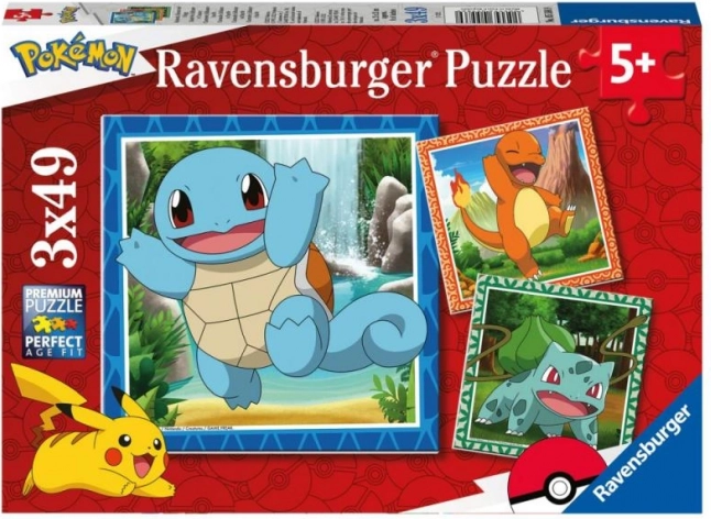 Ravensburger puzzle Pokémon 3x49 pieces