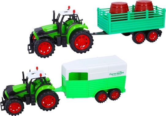 Trattore con rimorchio 35 cm – giocattolo da fattoria per bambini