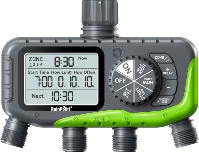 4-zoners vandingscontroller RainPoint