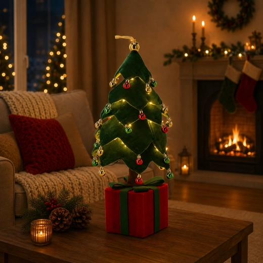 Decorazione LED natalizia albero verde 70 cm