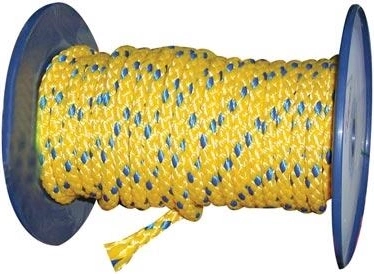 Gevlochten polypropyleen touw zonder kern 10 mm, gekleurd, 100 m