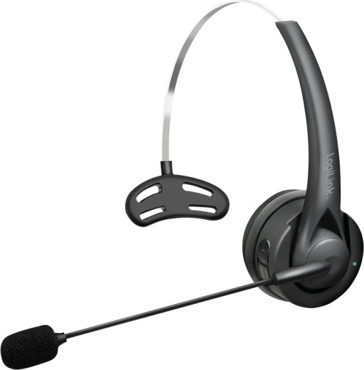 Cuffia mono wireless LogiLink con microfono Bluetooth