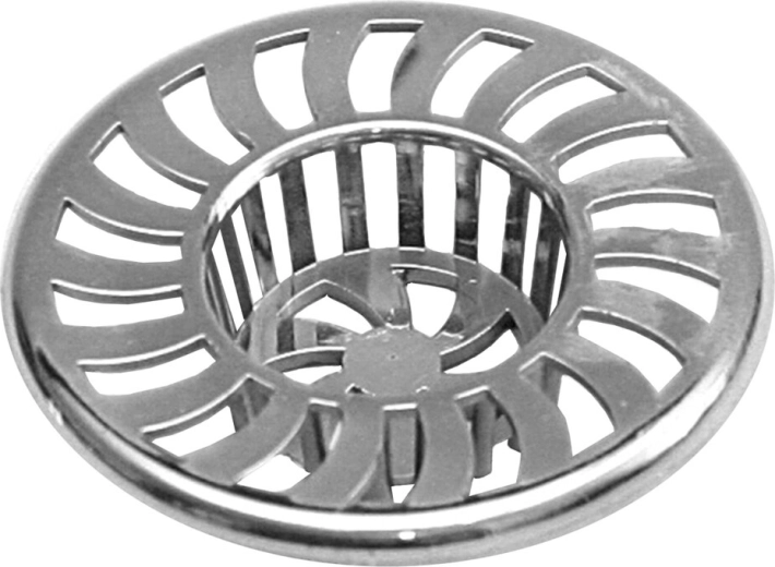 Vuilvanger voor de gootsteenafvoer, verchroomd, diameter 6 cm