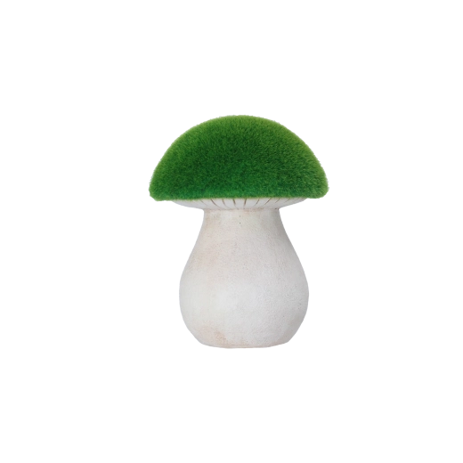 Gartenfigur Pilz mit grünem Hut 14 × 14 × 18 cm