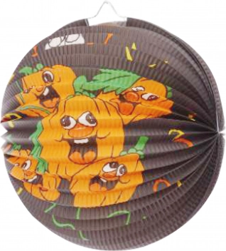 Round Lantern 25 cm – Pumpkin