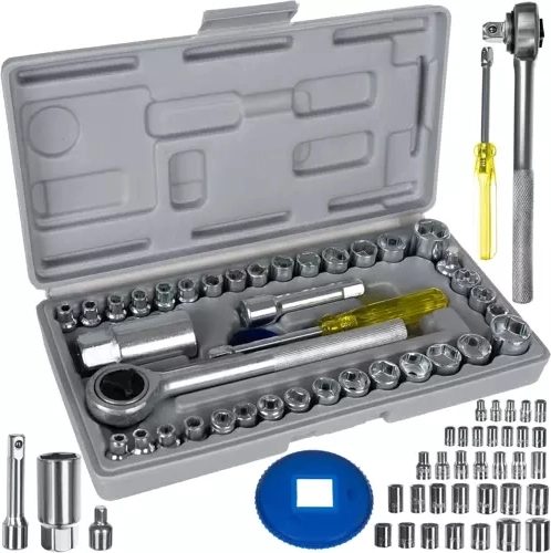 BIGSTREN 40‑piece socket wrench set in a case