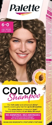 Palette Color Shampoo châtain clair 6-0 50 ml