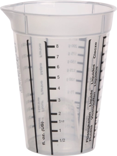 Bicchiere dosatore con scala graduata 0,25 l
