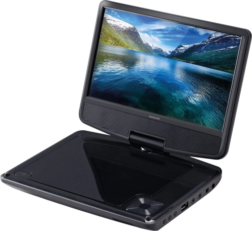 Prenosný prehrávač DVD, SPV 2920 BLACK, 9-palcový TFT LCD otočný