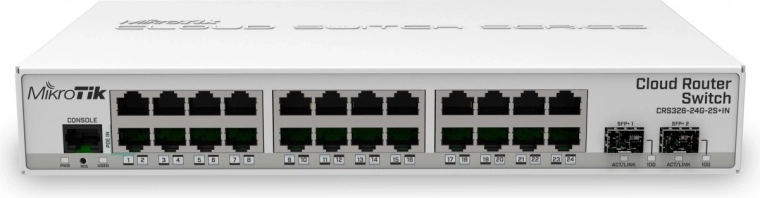 Switch MikroTik Cloud Router 24 porte GbE 2xSFP+