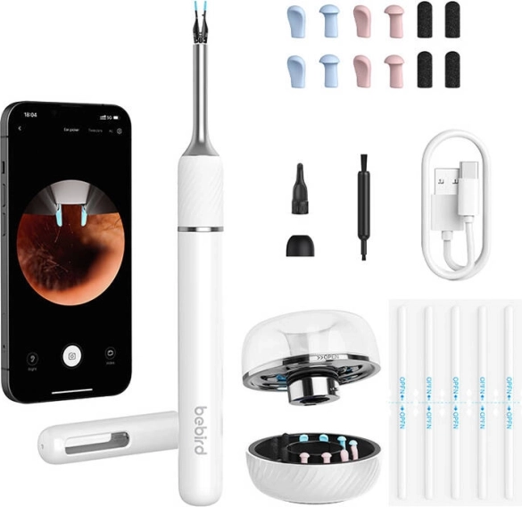 Bebird Note 5 Pro otoscope with ear-cleaning camera – white